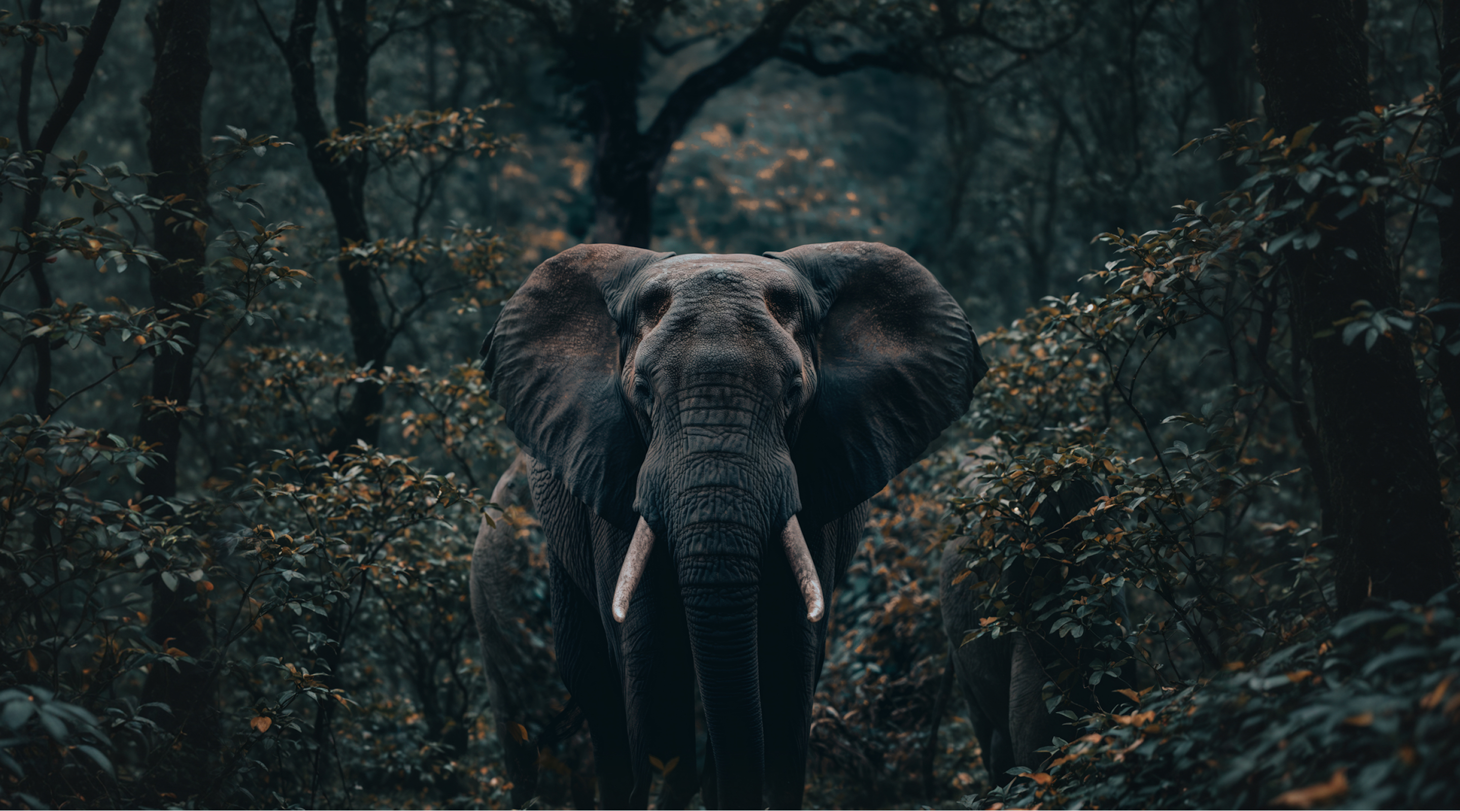 Wildlife sanctuary landscape at golden hour